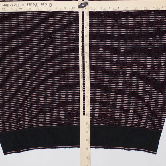 VTG NWT L Virany 60s Style Collared Knit Sweater Black Pink Made in Italy Men XL - Picture 10 of 11